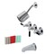 Kingston Brass KBX8131DKL Three-Handle Tub and Shower Faucet, Polished Chrome KBX8131DKL - alternate 1
